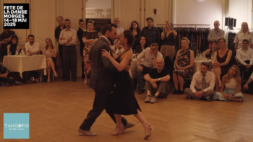 Video thumbnail for MILONGA LA FLORCITA '25 MORGES - Virginia Cutillo & Juan Cantone dance Aníbal Troilo - Torrente