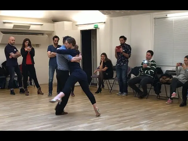 Video thumbnail for Tango Dancing: Pablo Rodriguez & Anne Bertreau {La Tupungatina Pugliese}