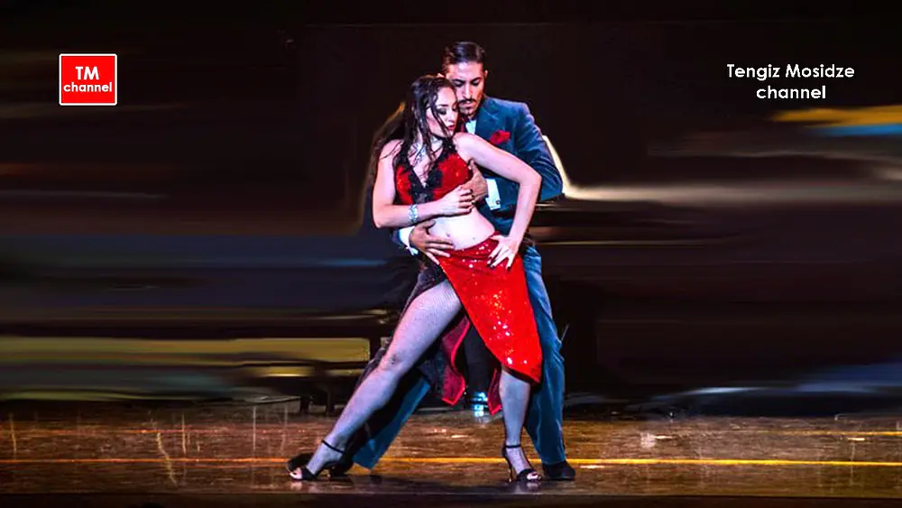 Video thumbnail for Tango "Derecho Viejo" color version . Julian Sanchez and Melina Mourino with "Solo Tango" orchestra.