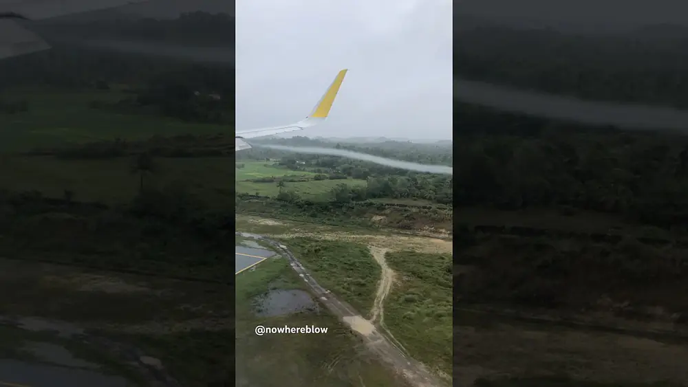 Video thumbnail of Landing on a Rainy Day at Bicol International Airport, Philippines 🇵🇭😍💜