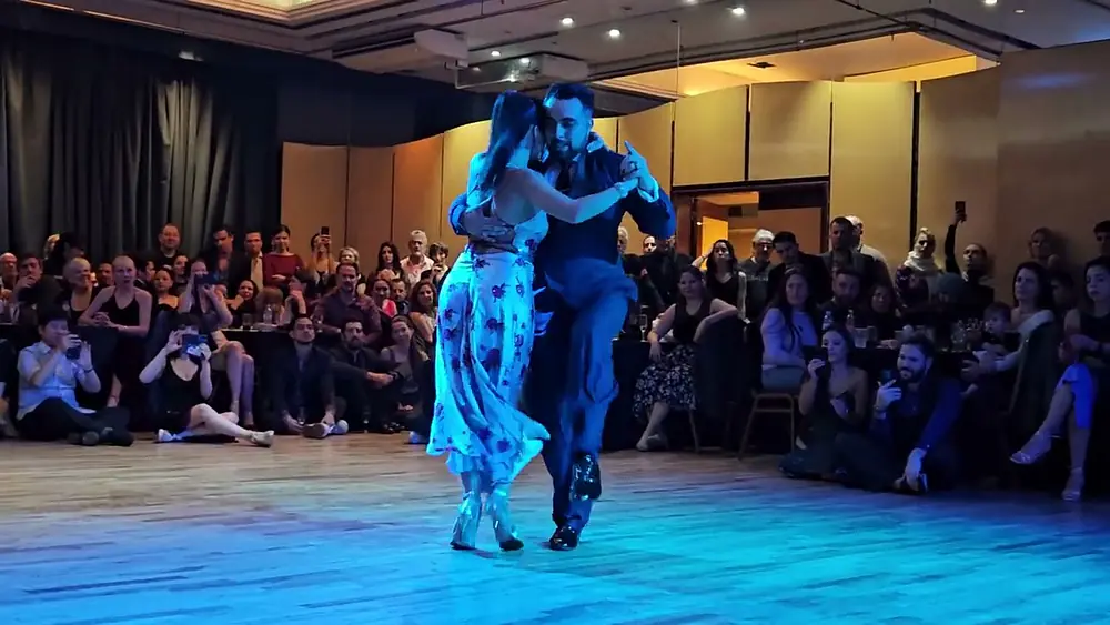 Video thumbnail for Clarisa Aragon and Jonathan Saavedra at Viva la Pepa milonga - Mujercitas tango festival (2 of 2)