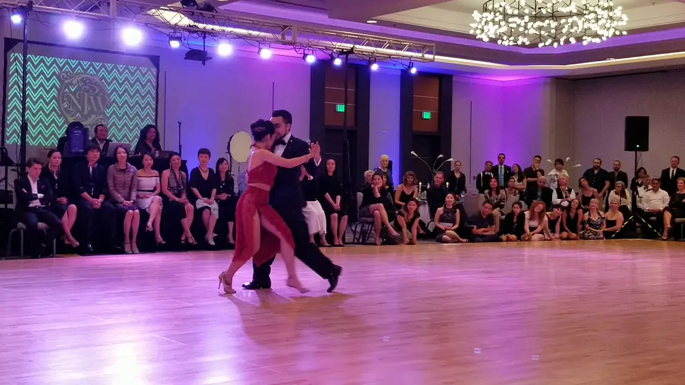 Video thumbnail for Clarisa Aragon & Jonathan Saavedra - performance 2 on 7/4/18 at Nora's tango week