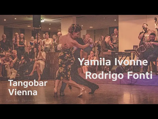 Video thumbnail for Yamila Ivonne & Rodrigo Fonti dancing to El Cachvache live @Tangobar Vienna (3/4)