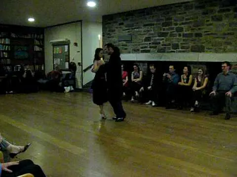 Video thumbnail for Argentine Tango performance by Damian Thompson and Meredith Klein at Princeton Tango Club Milonga