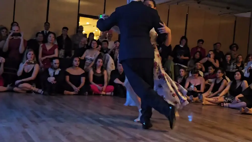 Video thumbnail for Clarisa Aragon and Jonathan Saavedra at Viva la Pepa milonga - Mujercitas tango festival (1 of 2)