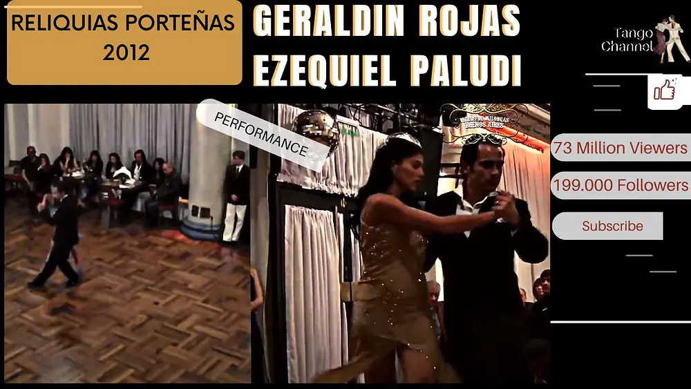 Video thumbnail for Geraldin Rojas, Ezequiel Paludi, reliquias porteñas 2012 baile de tango Buenos Aires.