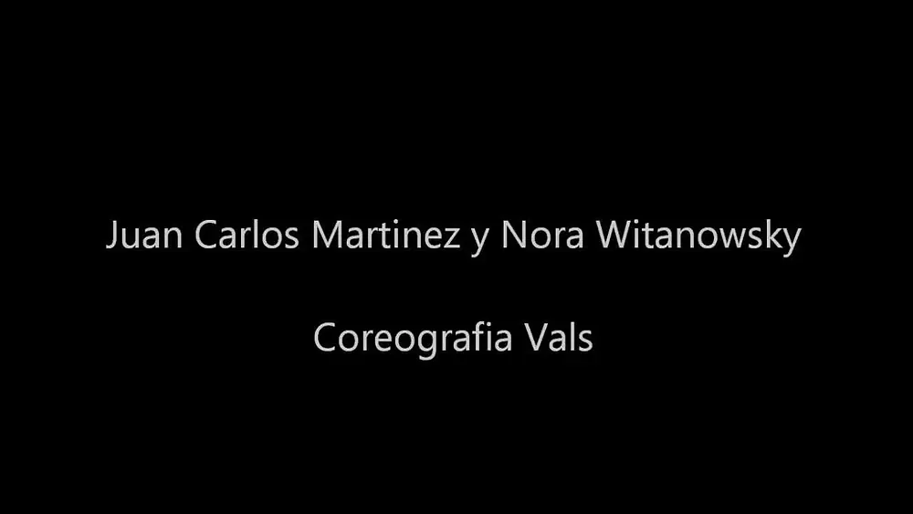 Video thumbnail for Coreografia Tango Vals - Juan Carlos Martinez y Nora Witanowsky