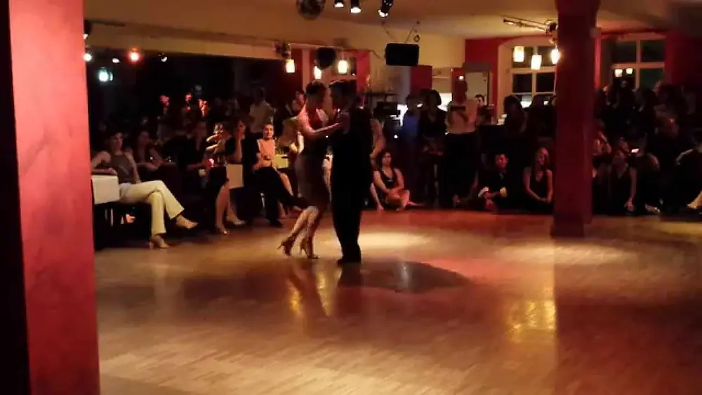 Video thumbnail for Adrian and Amanda Costa - Dancing 2/4 tango, argentine tango (2014-05-10 Kehl, Germany)