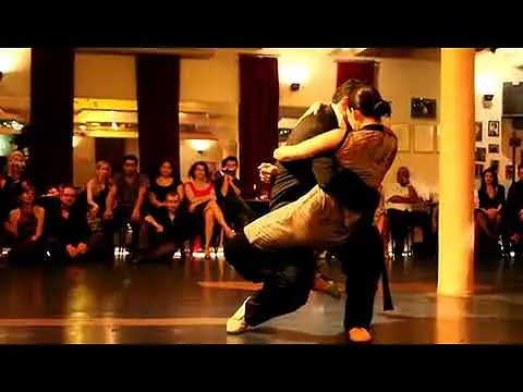 Video thumbnail for Loukas Balokas-Georgia Priskou, Cualquier Cosa, Domingo Federico, Amsterdam milonga Academia