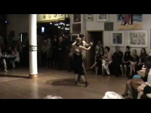 Video thumbnail for Julio Bassan and Carina Moeller performing milonga