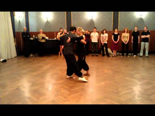 Video thumbnail for Hernan Ohaco y Kaisa Saarinen. Seminar in tango club Edissa.