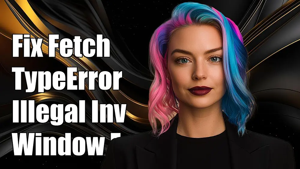 Video thumbnail of Fixing Fetch TypeError: 'Failed to execute fetch on Window: Illegal invocation'