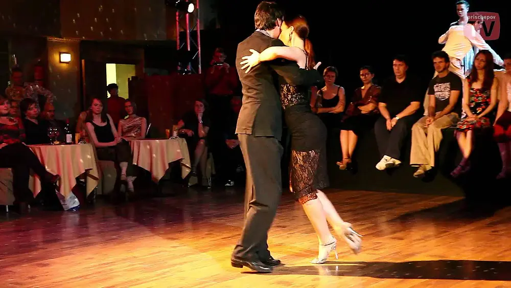 Video thumbnail for Vyacheslav Ivanov and Olga Leonova,  Planetango 9, http://prisсhepov.ru, archive video, tango