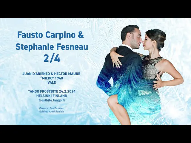 Video thumbnail for Fausto Carpino & Stephanie Fesneau 2/4 - Tango Frostbite 2024