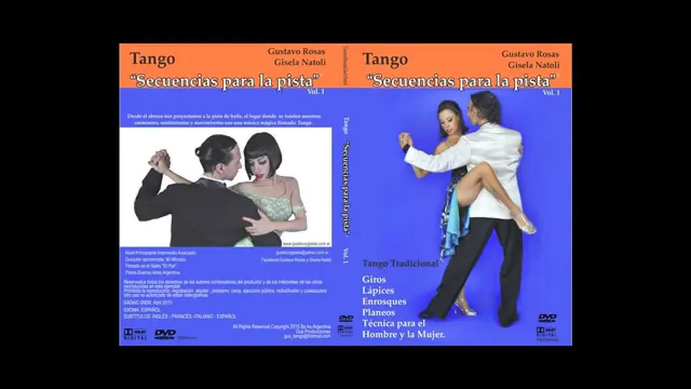 Video thumbnail for DVD Tango "Secuencias para la pista" Vol.1 Gustavo Rosas y Gisela Natoli