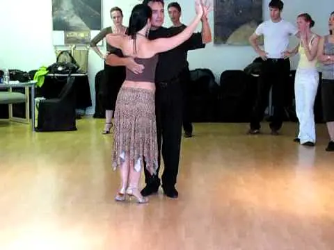 Video thumbnail for Tango lesson - Rhythmic Tango Step Oscar Mandagaran & Georgina Vargas