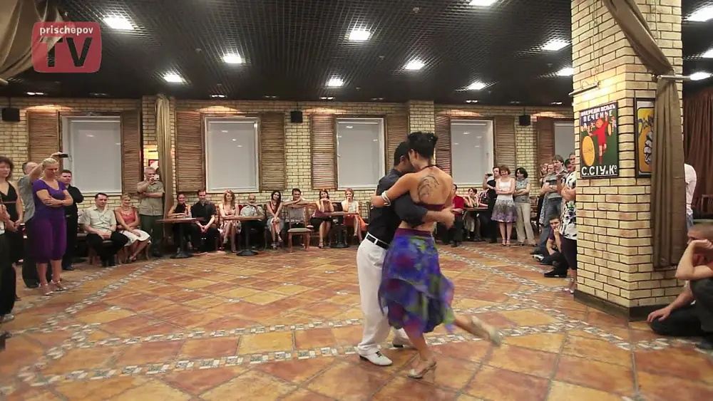 Video thumbnail for Ozgur Demir & Mila Vigdorova, Russia, Moscow, Milonga "On Board" 20.06.2010