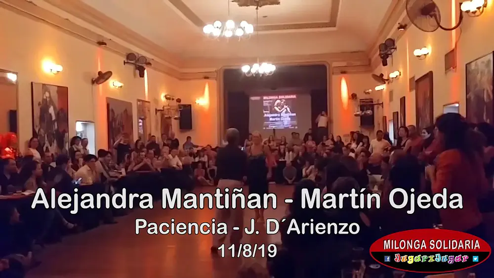 Video thumbnail for Alejandra Mantiñan y Martín Ojeda T2. Milonga Solidaria JugarxJugar. 11/8/19