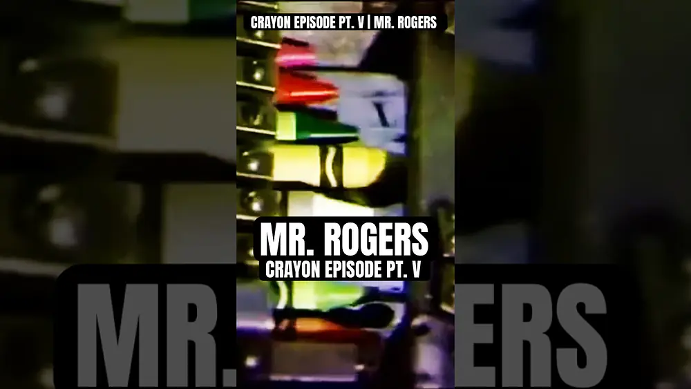 Video thumbnail of CRAYON EPISODE PT. V | MR. ROGERS #mrrogers #misterrogersneighborhood #fredrogers #makingcrayons