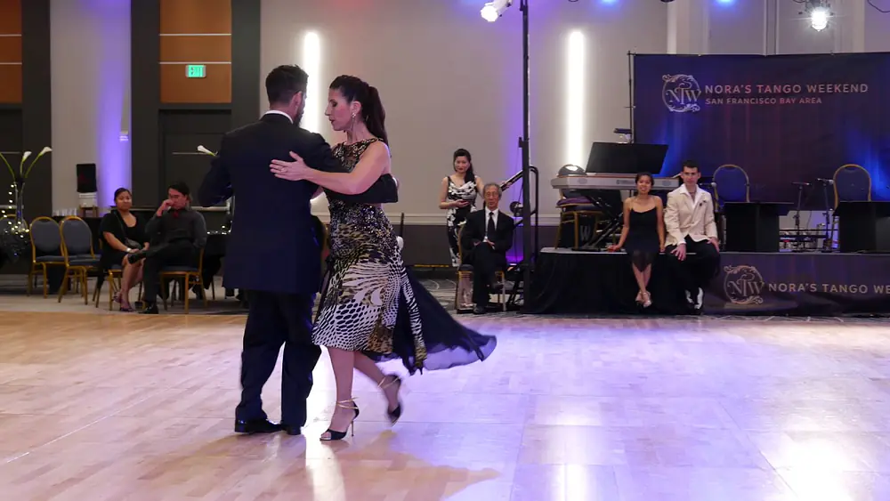 Video thumbnail for Christian Marquez & Virginia Gomez @ Nora's Tango Week 2017 July 4 Vals Demo 2/4