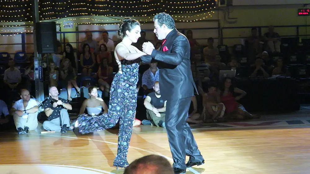 Video thumbnail for Fabian Salas & Lola Diaz at A Los Amigos Tango Festival, Rythymno Crete 2019 1