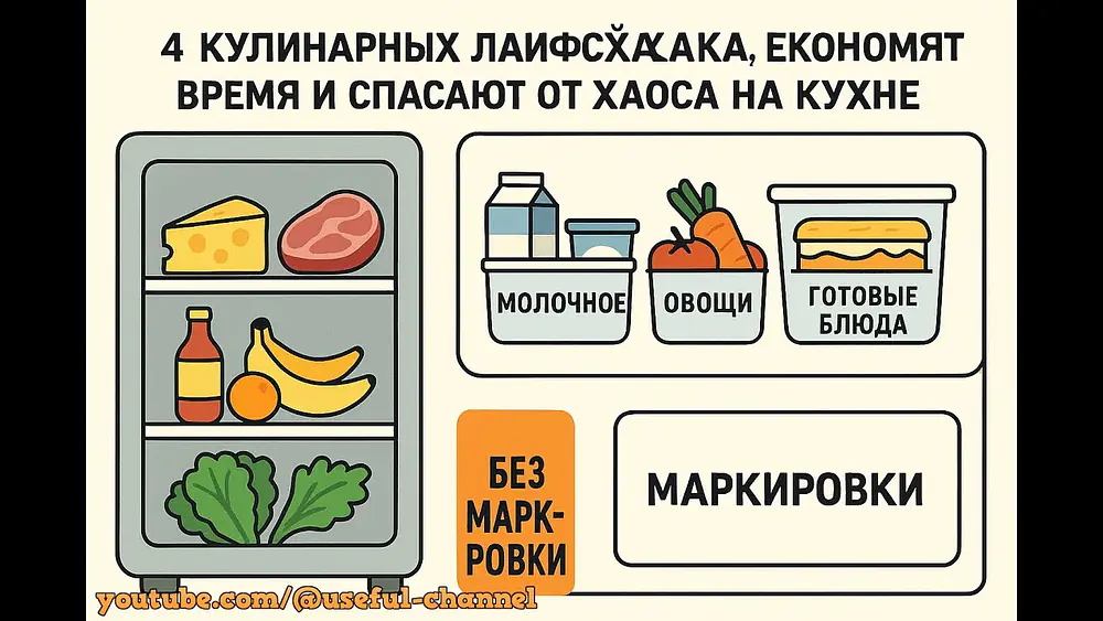 Video thumbnail of 4 кухонных лайфхака, которые экономят время и наводят порядок без лишних усилий