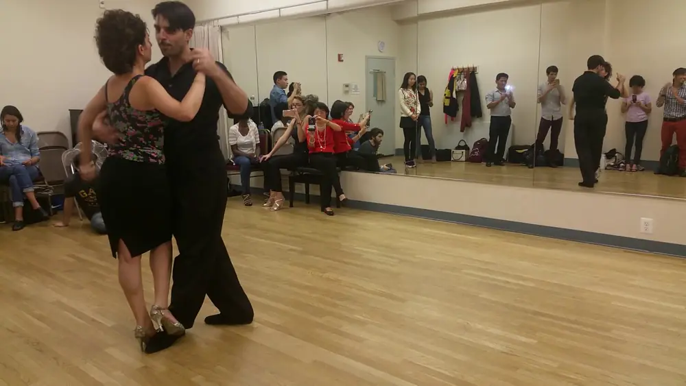 Video thumbnail for Argentine tango class - Florencia Borgnia & Marcos Pereira: Turning in small spaces with quebradas