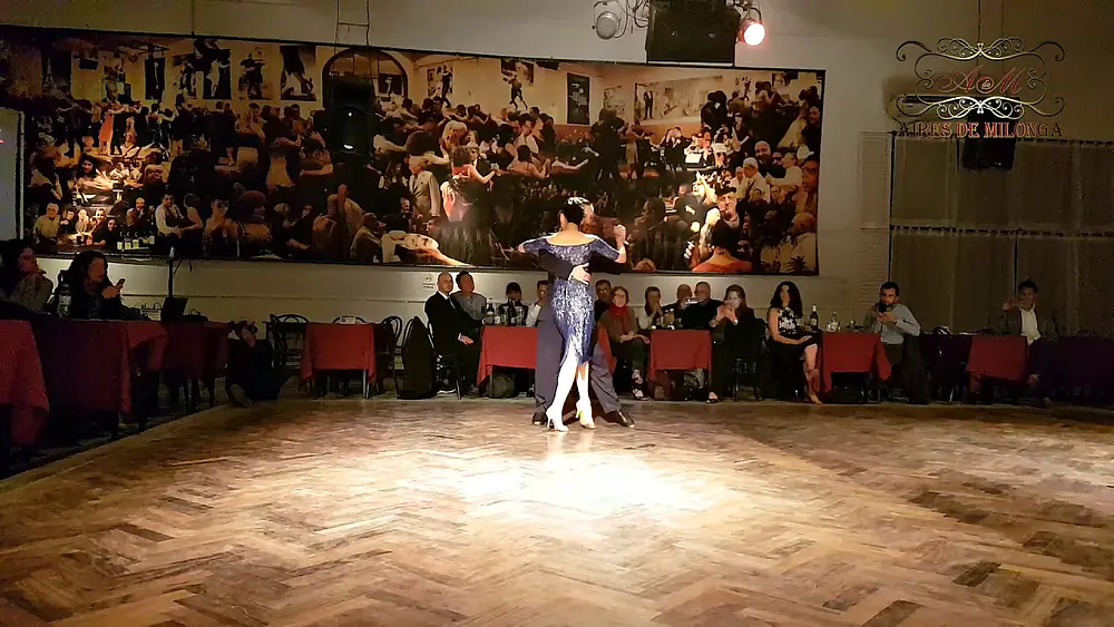 Video thumbnail for Tango at Salón Canning, Kei Hasegawa, German Landeira, milonga Parakultural
