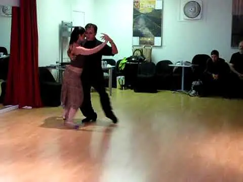 Video thumbnail for Demo Romantic Tango Workshop 2009 SF - Oscar Mandagaran & Georgina Vargas