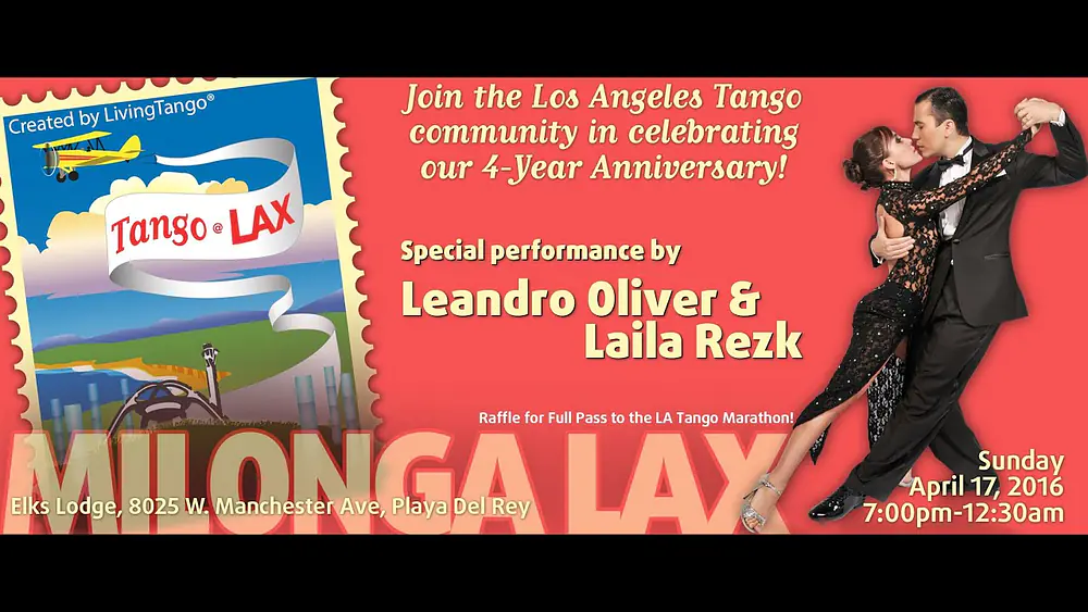Video thumbnail for Leandro Oliver & Laila Rezk at Milonga LAX, April 17, 2016 (3/3)