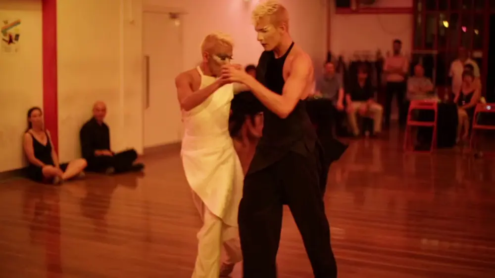 Video thumbnail for Juan Pablo Ramirez and  Daniel Arroyo at Milonga Dulzura, Renens, 08.06.2018. Tango 1