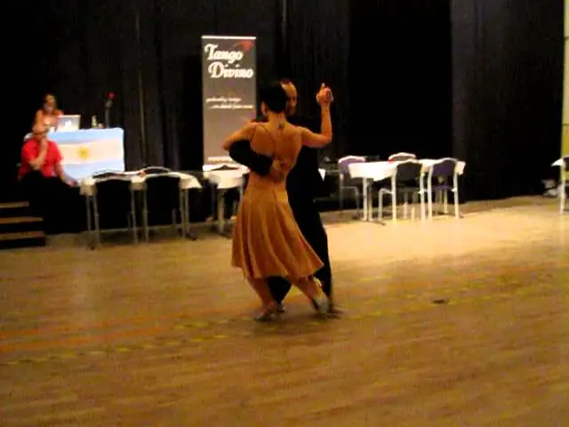 Video thumbnail for Tihamer Bogdan and Katalin Czidor dancing at milonga Tango Divino in Örebro. April 2012