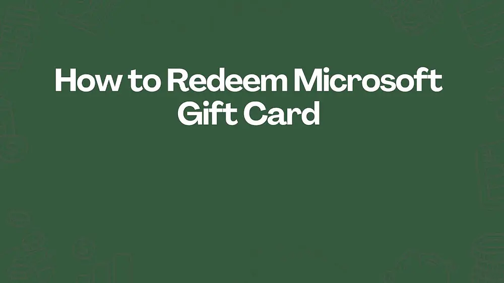 Video thumbnail of How to Redeem Microsoft Gift Card
