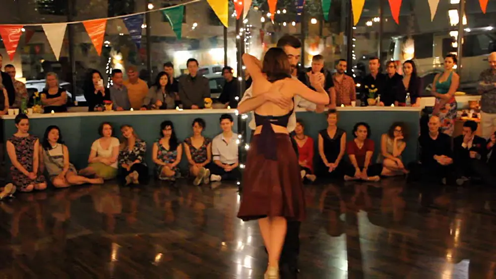 Video thumbnail for Alex Krebs & Courtney Moore, performance No.2, tres leches milonga, March 4, 2016