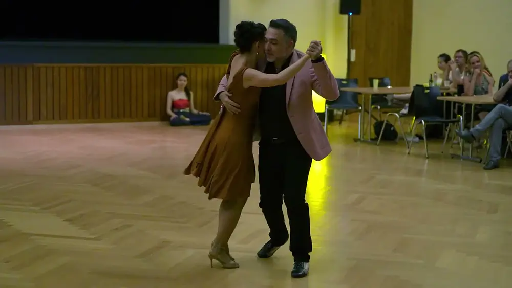 Video thumbnail for Alejandro Lajenas & Marisol Morales dance Gardel's Aquellas Farros at Riviera Tango Fiesta 15.7.2022