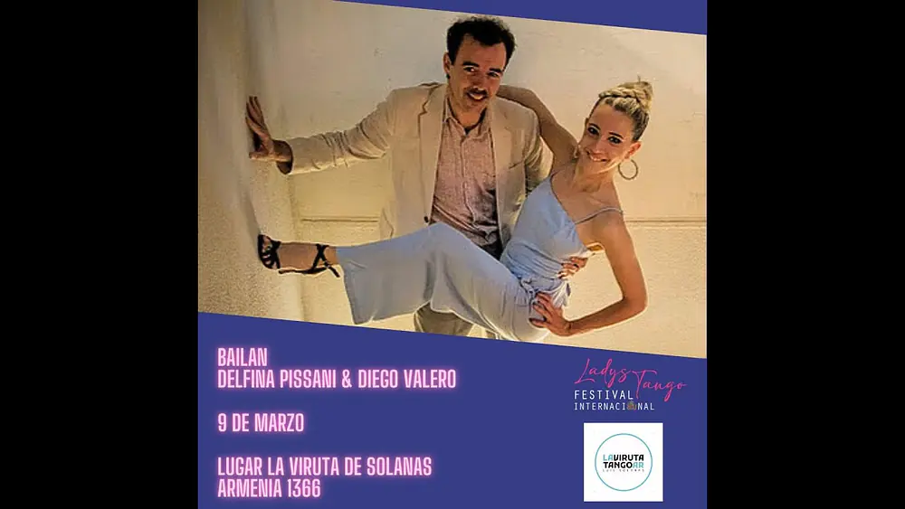 Video thumbnail for Delfina Pissani y Diego Valero - Ladys Tango 2024 en La Viruta