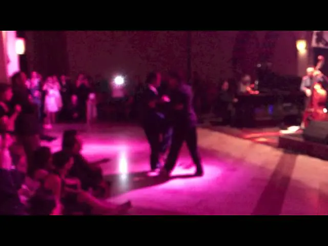 Video thumbnail for Amazing Angel Coria dance with Gaspar Godoy and Gustavo Rosas to Lilibeo Tango Festival 2013