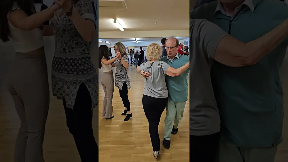 Video thumbnail of Our students practicing some basic Slow Foxtrot, the pattern's starting to make sense we hope 😊