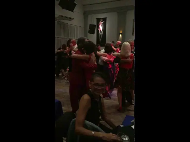 Video thumbnail for Buenos Aires, March 2019, dancing with María Olivera at Cachirulo milonga
