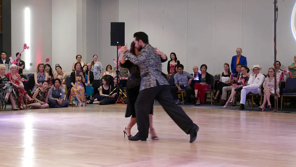 Video thumbnail for Leonardo Sardella and Graciela González at Nora's Tango Week 2017 June 30 Tango Demo 1/4