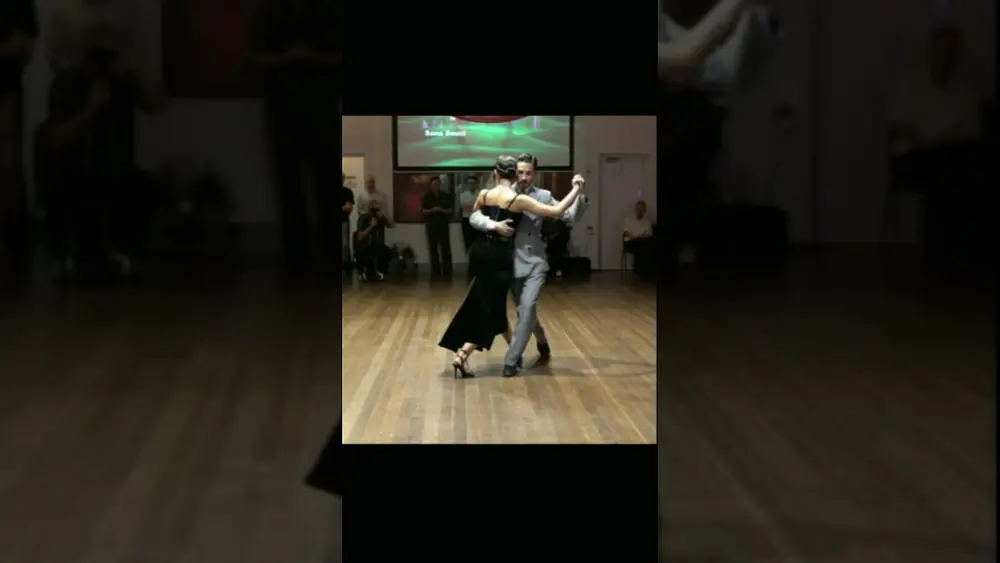 Video thumbnail for Featured dancers Dante Sanchez and Indira Hiayes dancing milonga