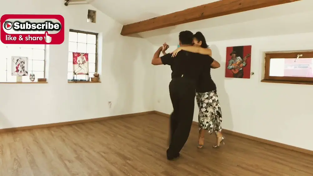 Video thumbnail for Musicality #tango #vals #milonga Georgina Vargas & Oscar Mandagaran backward enrosque milonguero
