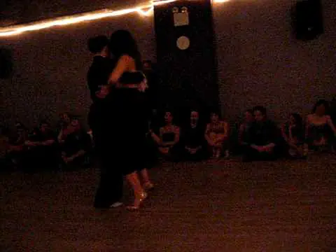 Video thumbnail for Silvina Valz and Ciko Tanik Performing the Milonga @ Tango Cafe