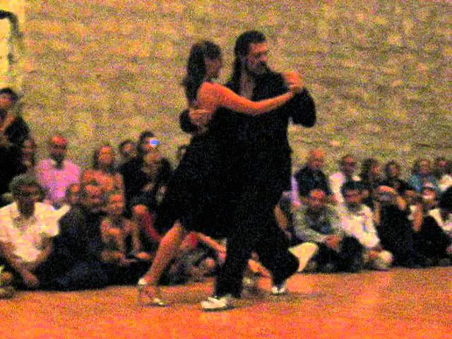 Video thumbnail for Diego (El Pajaro) Riemer -- Maria Belen Giachello Napoli Tango Festival 2007