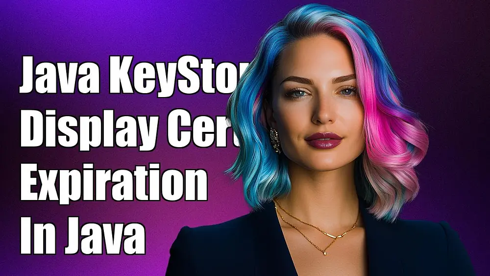 Video thumbnail of Java KeyStore: How to Display Certificate Expiration Dates in Java