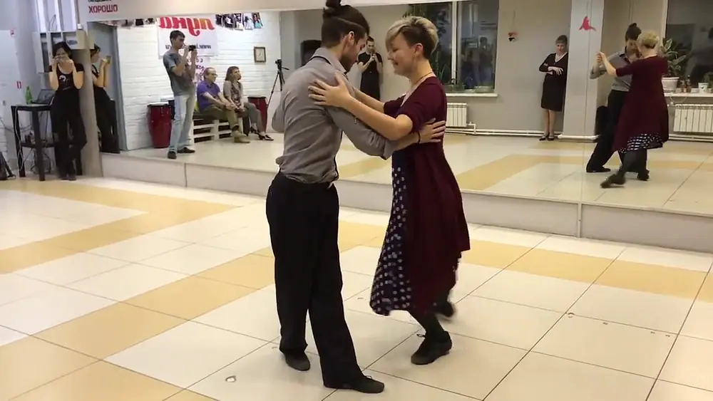 Video thumbnail for Angelina Zubko & Nikita Vasilev, 3/12/17, Penza, Tango lesson - Musicality