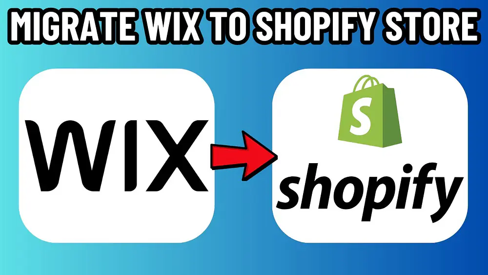Video thumbnail of HOW TO MIGRATE WIX TO SHOPIFY STORE 2025! (FULL GUIDE)