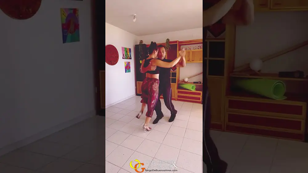Video thumbnail for Dancing to D’Arienzo Giros Sacada Georgina Vargas Oscar Mandagaran #tango #tangomilonga #milonguero