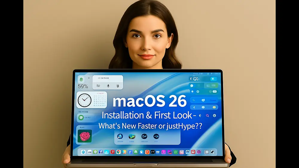Video thumbnail of macOS 26 Installation & First Look – What’s New, Faster or Just Hype?