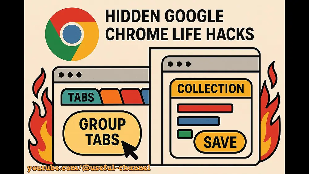 Video thumbnail of 4 скрытых лайфхака Google Chrome, которые сэкономят вам часы в неделю!